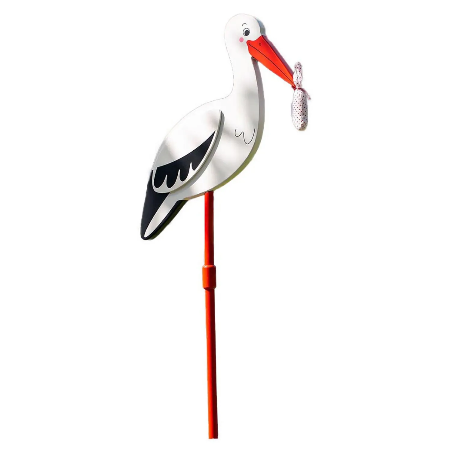 Goki Houten Decorstok Ooievaar met Babydoek XL, 100cm Hot