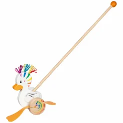 Houten Duwdiertje Eend Lou-Goki Best