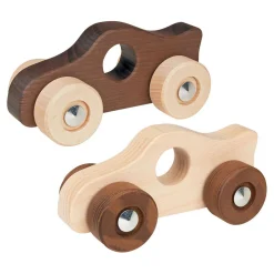 Houten Duwfiguur Raceauto-Goki New
