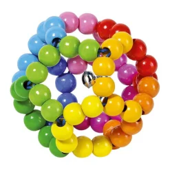 Goki Houten Grijpring Bal Regenboog Outlet