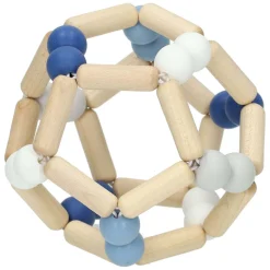 Houten Grijpring Elastische Bal Blauw>Goki Hot