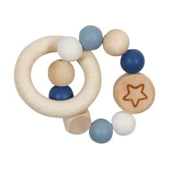 Houten Grijpring Ster Blauw-Goki Best