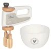 Houten Handmixer met Kom, 2ldg.-Goki Sale