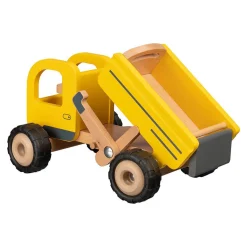 Houten Kiepwagen Geel>Goki Outlet