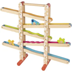 Houten Knikkerbaan met Figuren><noscript><img width=