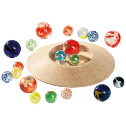 Houten Knikkerpot met Knikkers-Goki Hot