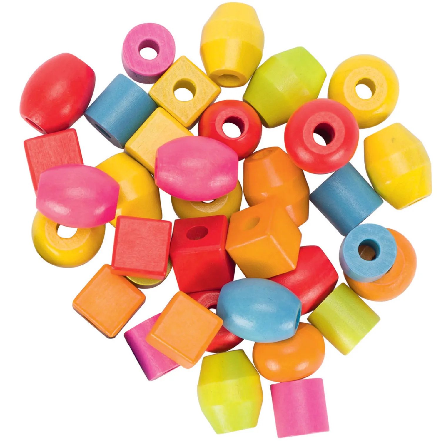 Houten Kralenset, 45st.-Goki Clearance