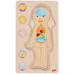 Houten Lagenpuzzel Menselijk Lichaam Meisje, 29st.><noscript><img width=