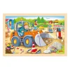 Goki Houten Legpuzzel Bouwplaats, 24st. New