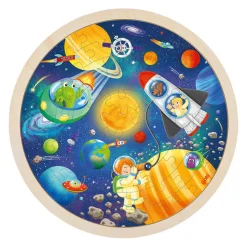 Houten Legpuzzel Rond Ruimtevaart, 57st.-Goki Outlet