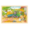 Houten Legpuzzel Tractor, 24st.>Goki Outlet