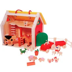 Goki Houten Meeneem Boerderij, 31dlg. New
