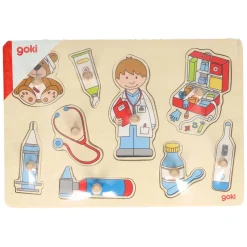 Houten Noppenpuzzel - Bij de Dokter-Goki New