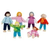 Goki Houten Poppenhuis Poppen Flexibel Moderne Familie, 6st. Hot
