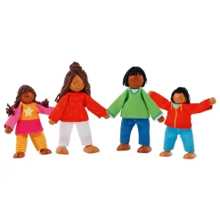 Houten Poppenhuis Poppen Flexibel Moderne Familie, 4st.>Goki Sale