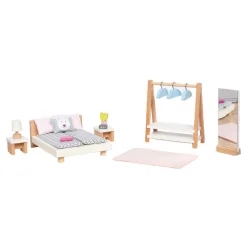 Houten Poppenmeubels Slaapkamer, 18dlg.-Goki Sale