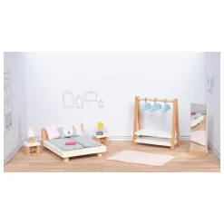 Houten Poppenmeubels Slaapkamer, 18dlg.-Goki Sale
