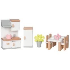 Houten Poppenmeubels Keuken, 20dlg.-Goki Best