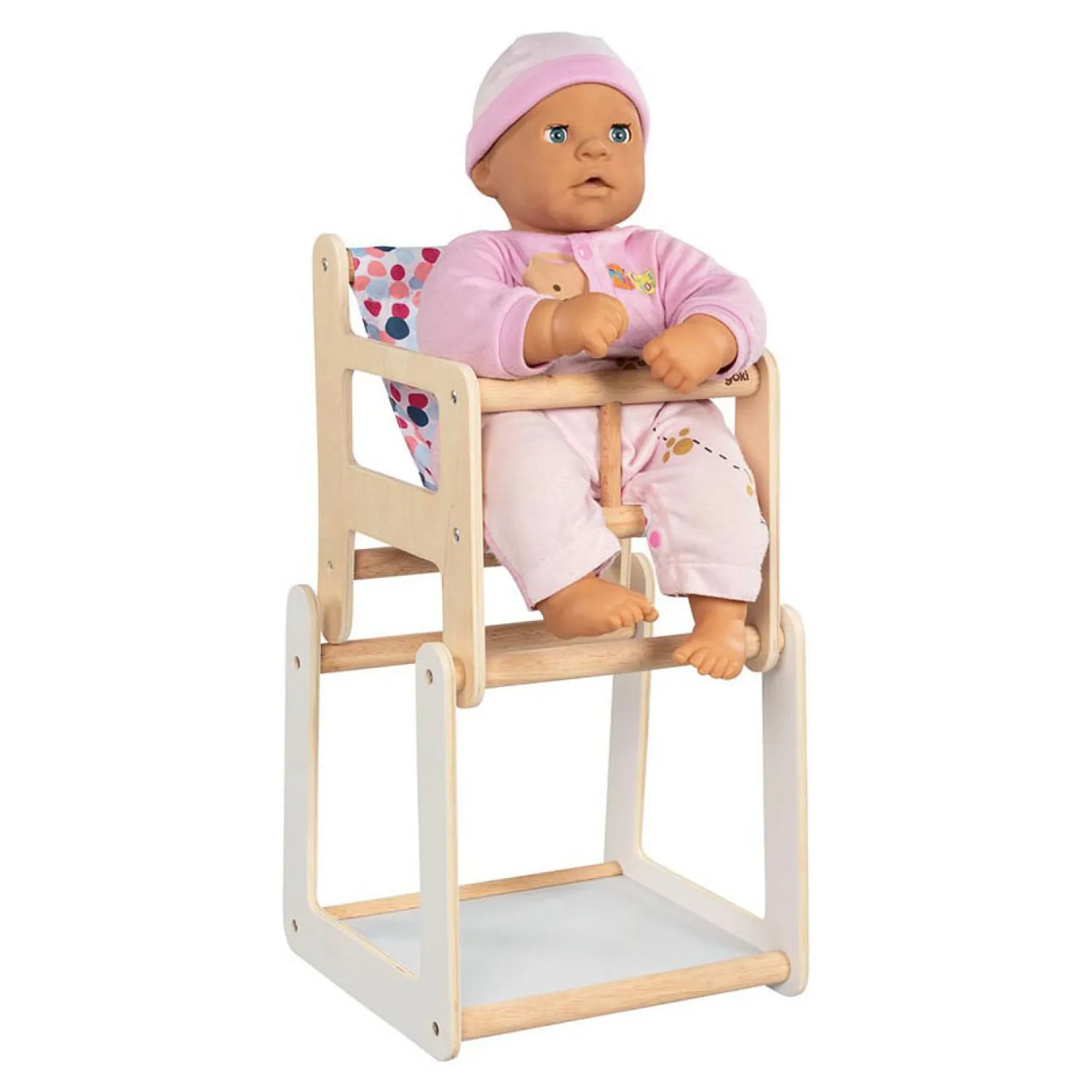 Houten Poppenstoel met Tafel 2in1-Goki Outlet