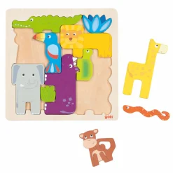 Houten Puzzel Safari, 11st.>Goki Clearance