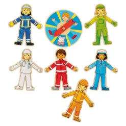 Houten Puzzel Spel Beroepen, 38dlg.-Goki New