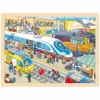 Houten Puzzel Treinstation, 96st.>Goki New