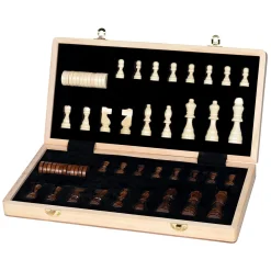 Goki Houten Schaak/Damspel 2in1 Magnetisch Online