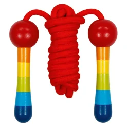 Houten Springtouw Regenboog, 200cm-Goki Discount