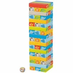 Houten Stapelspel met Diermotieven-Goki Clearance