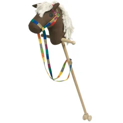 Goki Houten Stokpaard Bruin