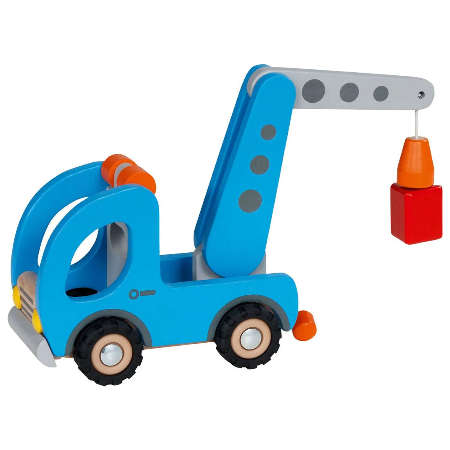 Houten Takelwagen met Aanhanger-Goki Best