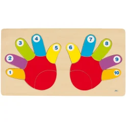 Goki Houten Telpuzzel Hand, 14st. Sale