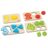 Houten Vormenpuzzel Cijfers en Vormen, 18st.>Goki Sale