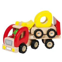 Houten Vrachtwagen Dieplader-Goki