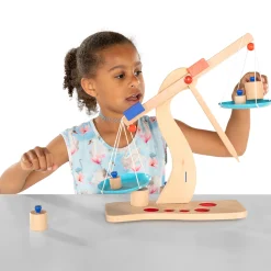 Houten Weegschaal met Gewichtjes-Goki New