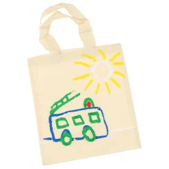 Klein Katoenen Draagtasje - Blanco-Goki Discount