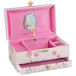 Goki Muziekdoos Ballerina Bloemen Roze Sale