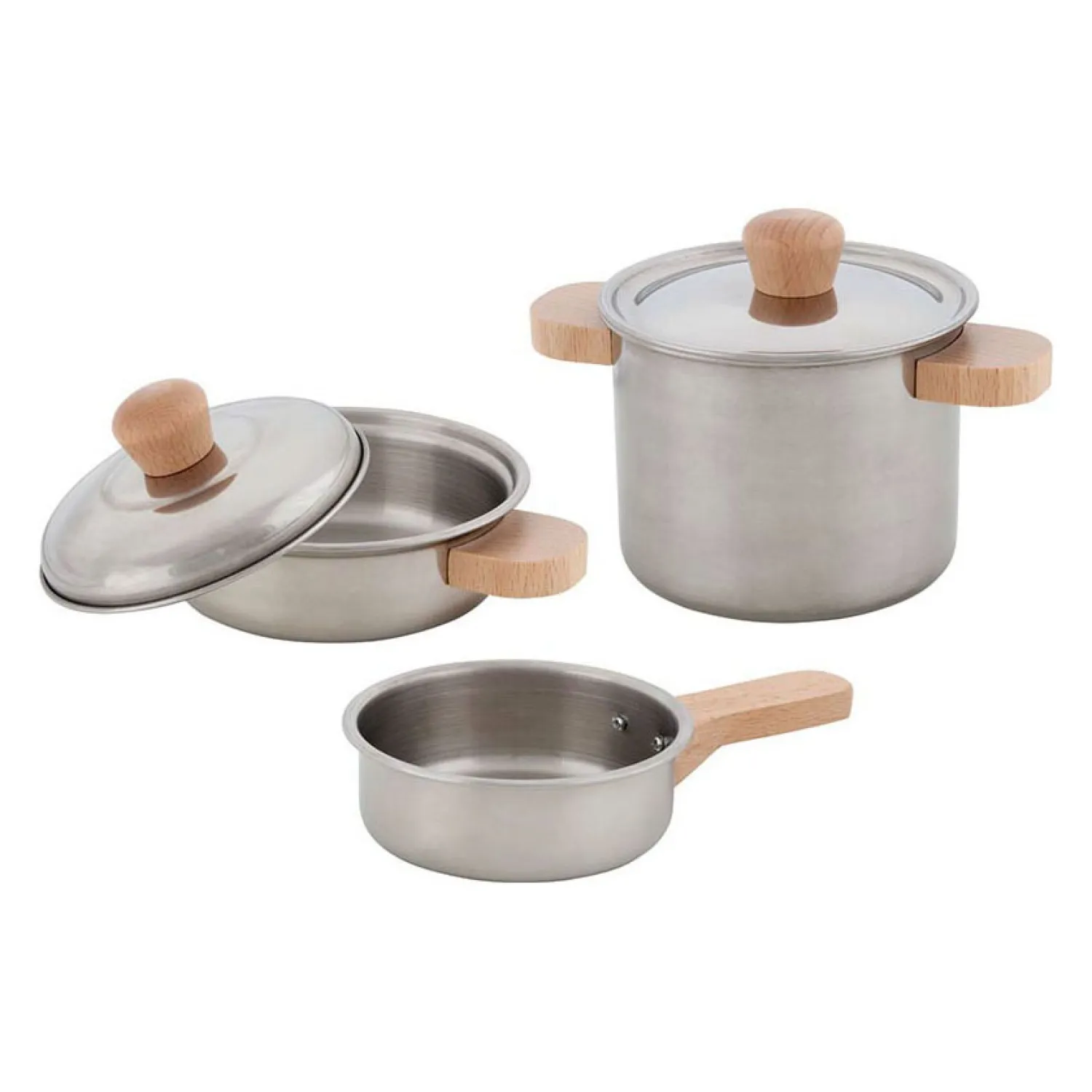 Goki Pannen Kookset Metaal, 5dlg. Clearance