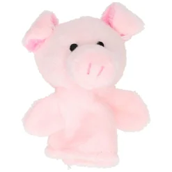 Pluche Vingerpop Dier, 6st.><noscript><img width=