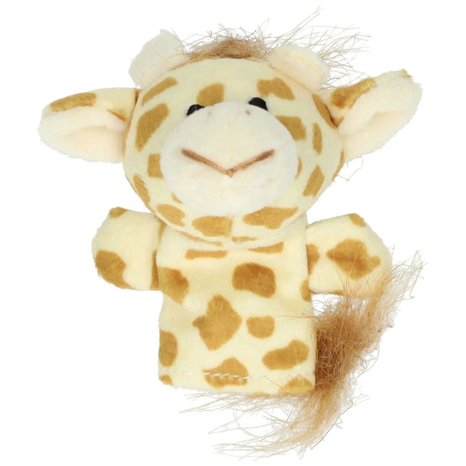 Pluche Vingerpop Dier, 6st.>Goki New