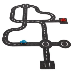 Speelkleed Verkeerswegen met 2 Auto's, 30dlg.-Goki Discount