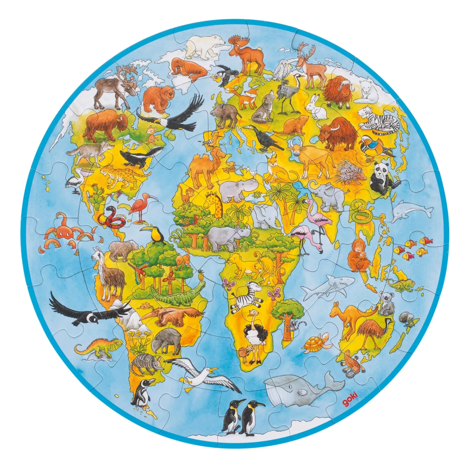 Goki Wereldpuzzel XXL Outlet