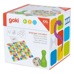 Goki XXL Slangen en Ladders in Kubus Bordspel Discount