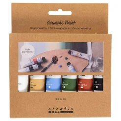 Creativ Company Gouacheverf Natuurlijke Kleuren - 6x20ml. Sale