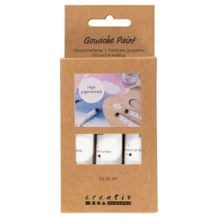Gouacheverf Wit - 3x20ml.-Creativ Company Online