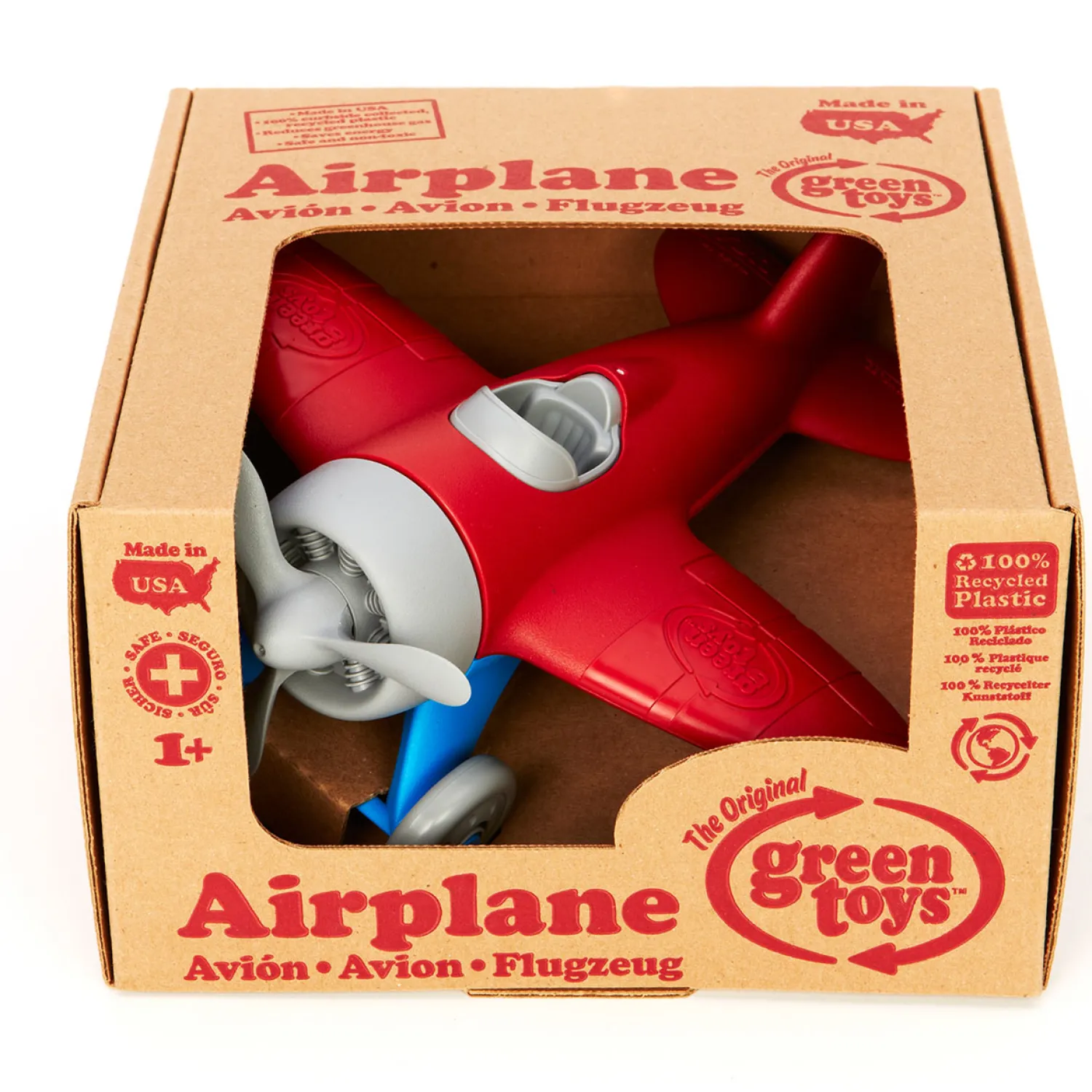 Vliegtuig - Rood-Green Toys Online