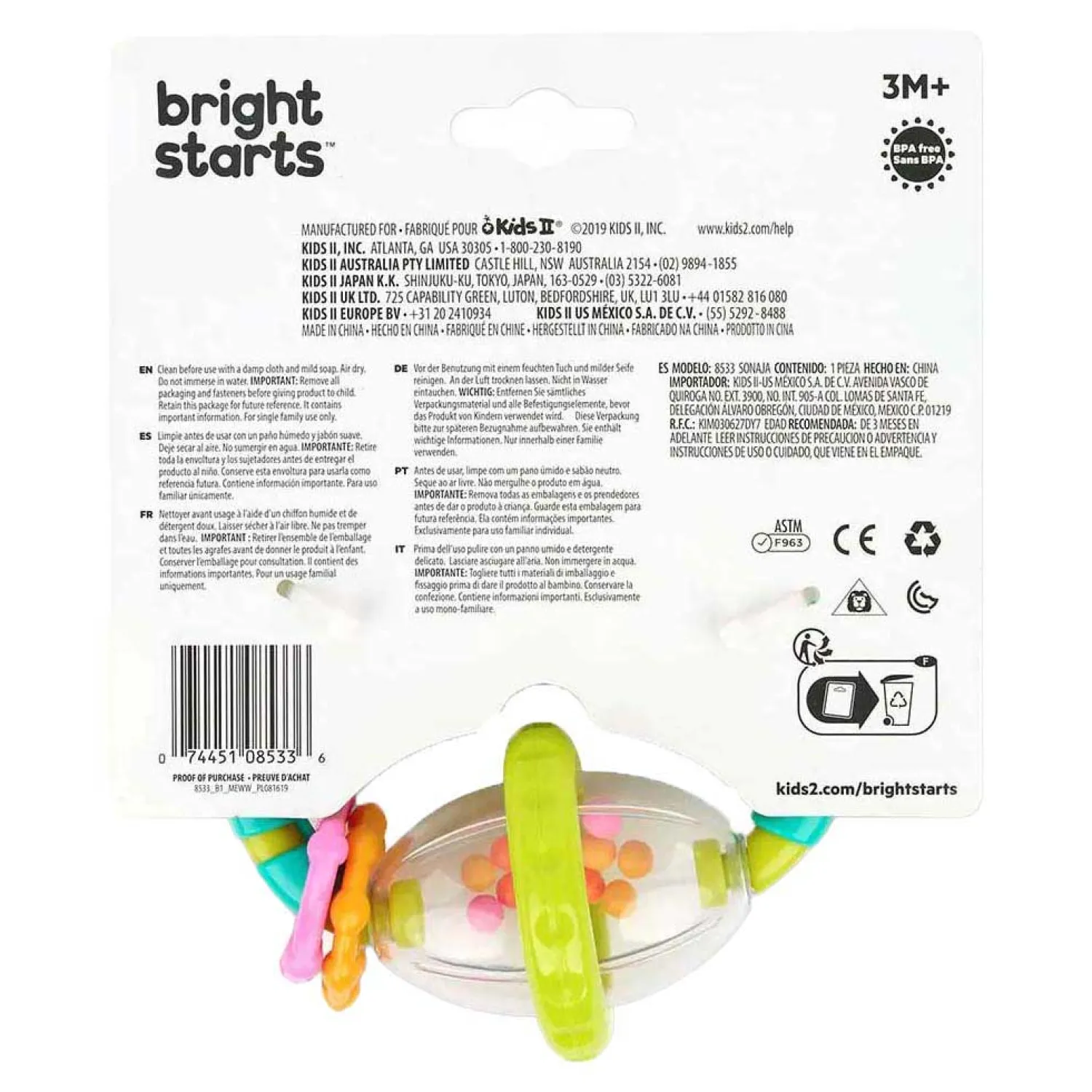 Grijp en Draai Rammelaar en Bijtspeeltje-