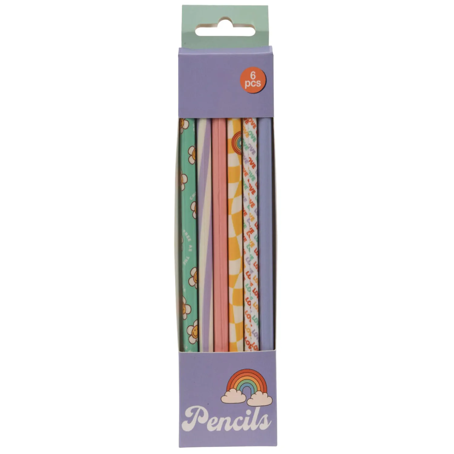 Grijze HB Potloden Print, 6st. Hot