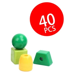 Grote Rijgkralen in Box, 40st. Hot