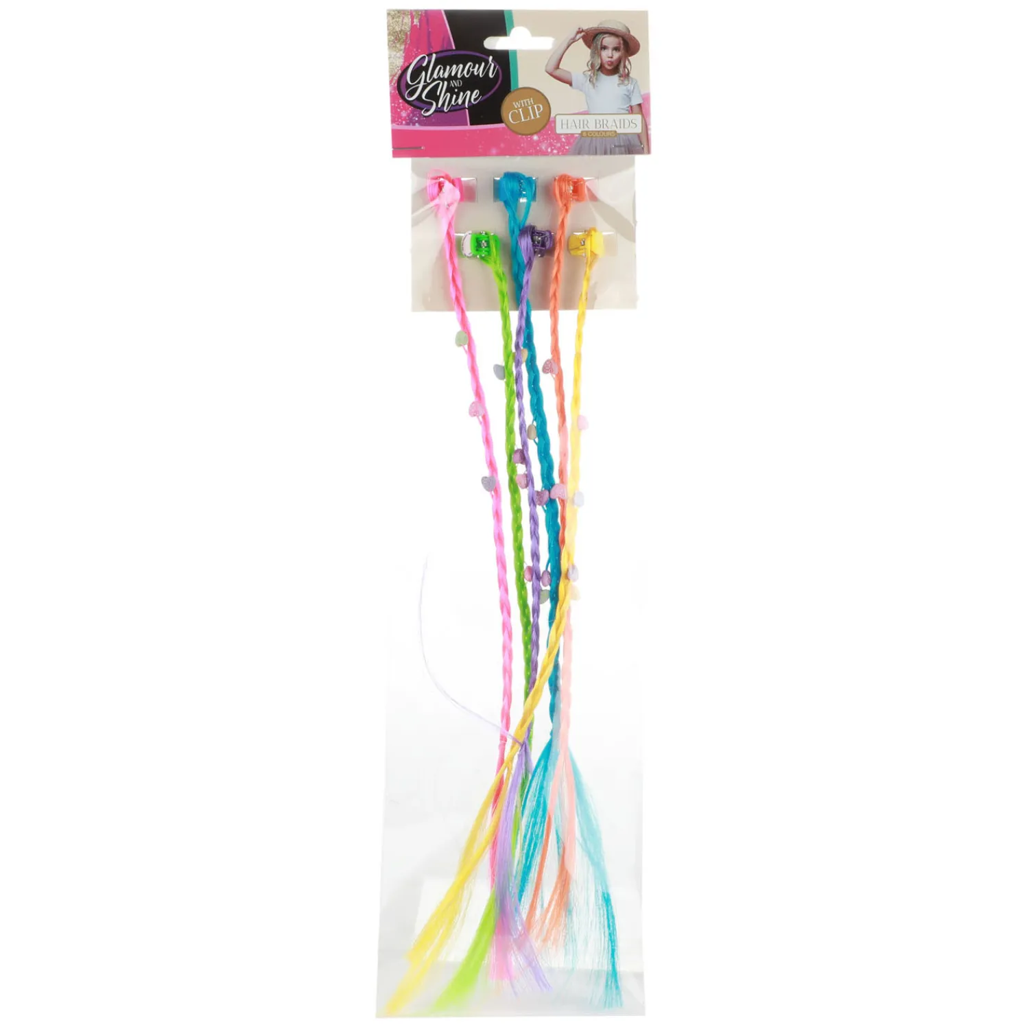 Toi-Toys Haarlok Haarclip met Hartjes, 6st. New